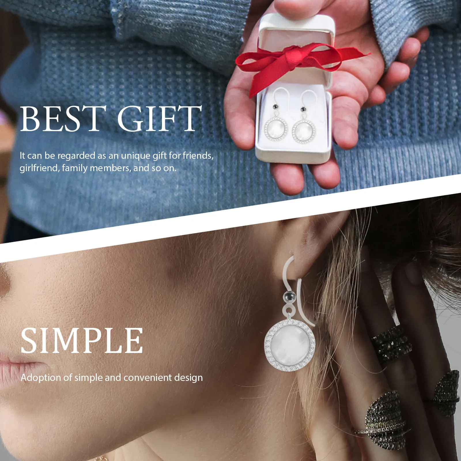 

50 шт., прозрачные крючки для сережек, латунные бусины, материал для изготовления ювелирных изделий своими руками, гладкие, для женщин, материалы для изготовления сережек ручной работы