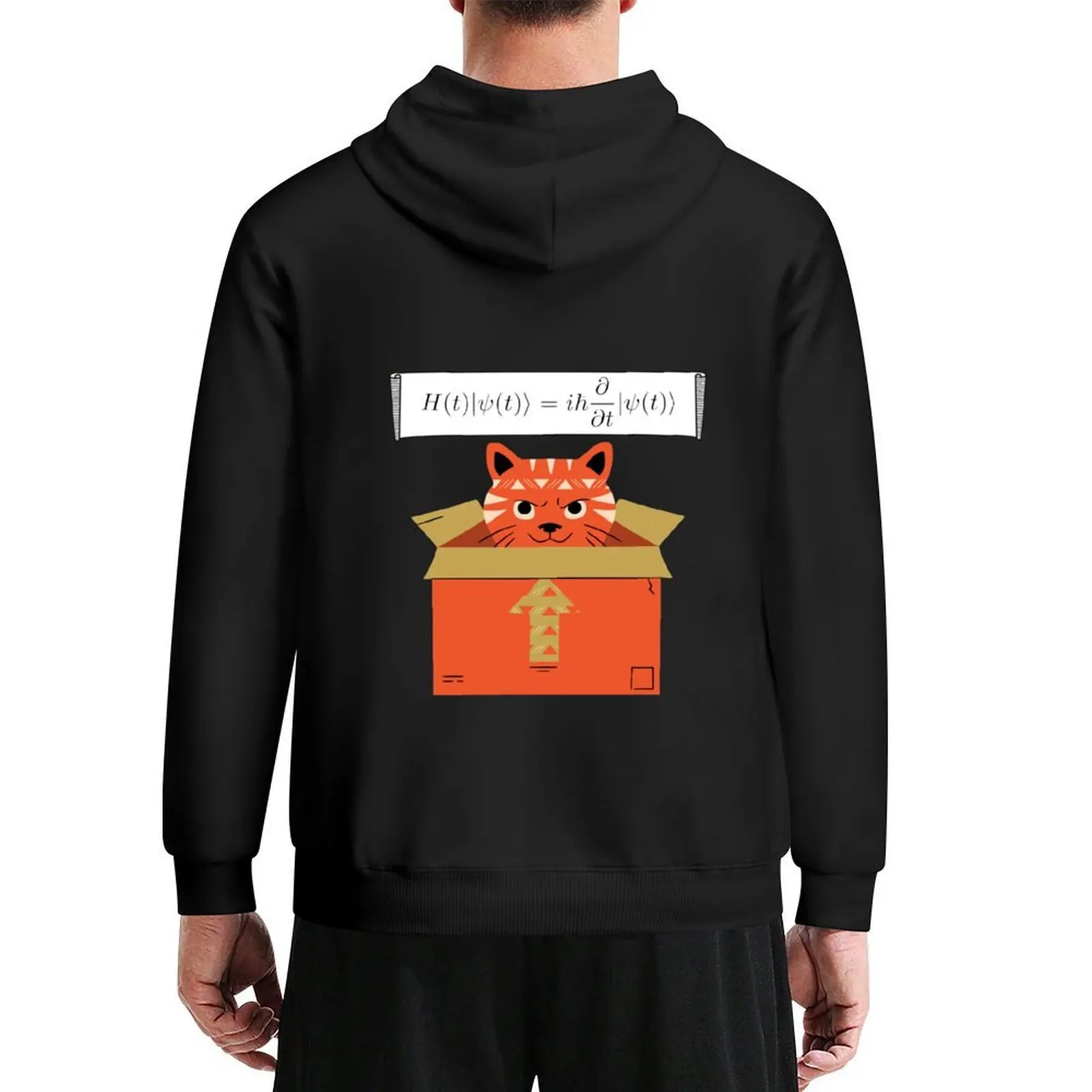 

Schrodinger's cat - funny equation Hoodie clothes for men mens designer clothes winter clothes korean autumn hoodie
