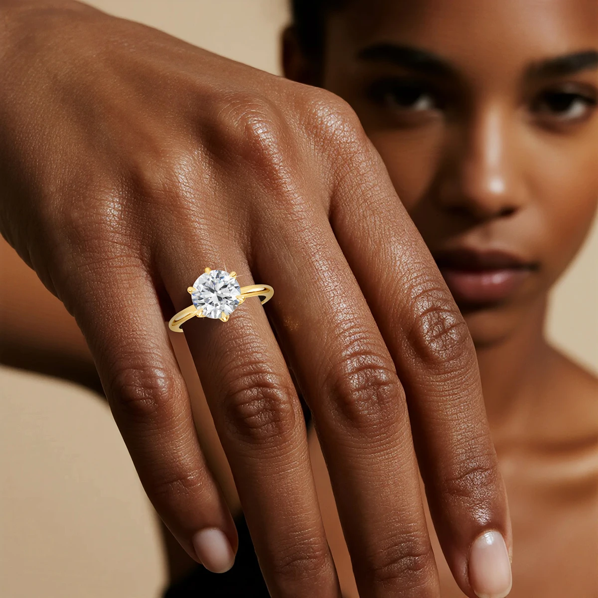 

SDOOU 14k Gold Moissanite Ring 1ct 2ct 3ct D Color VVS1 for Woman Wedding Luxury Jewelry Engagement Promise Gift Classic TRENDY