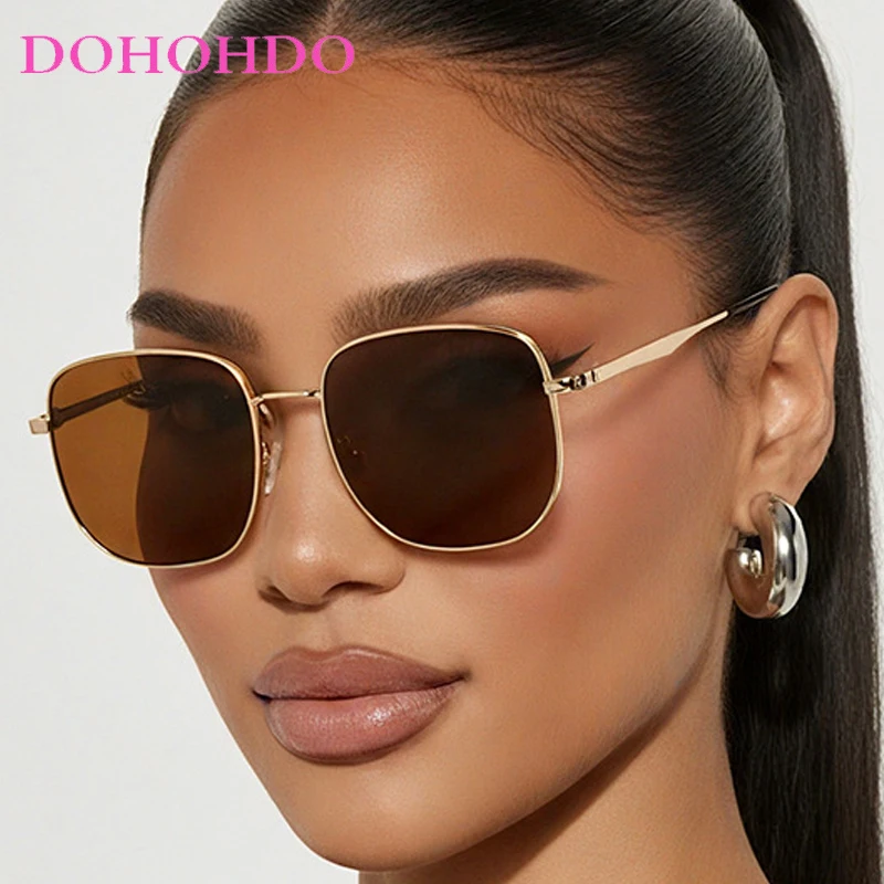 

New Luxury Metal Square Irregular Women Sunglasses 2025 Brand Designer Retro Men Punk Sunglass Driving Shade Eyewear Очки UV400