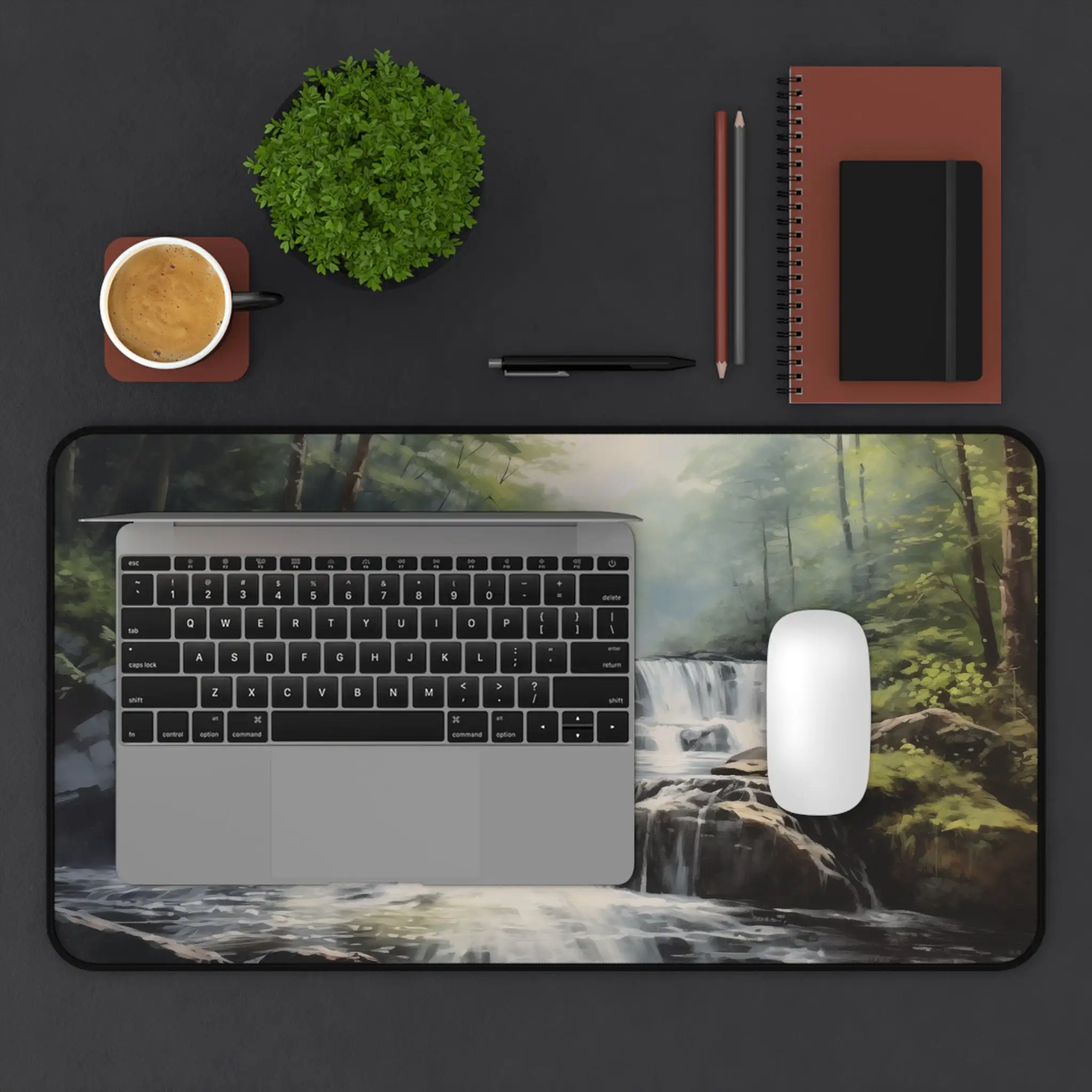 Small Stream Scenery Mousepad,anti-slip and Waterproof Mouse Pad,office Gaming Desk Decorative Mat,the Perfect Gift for Friends.