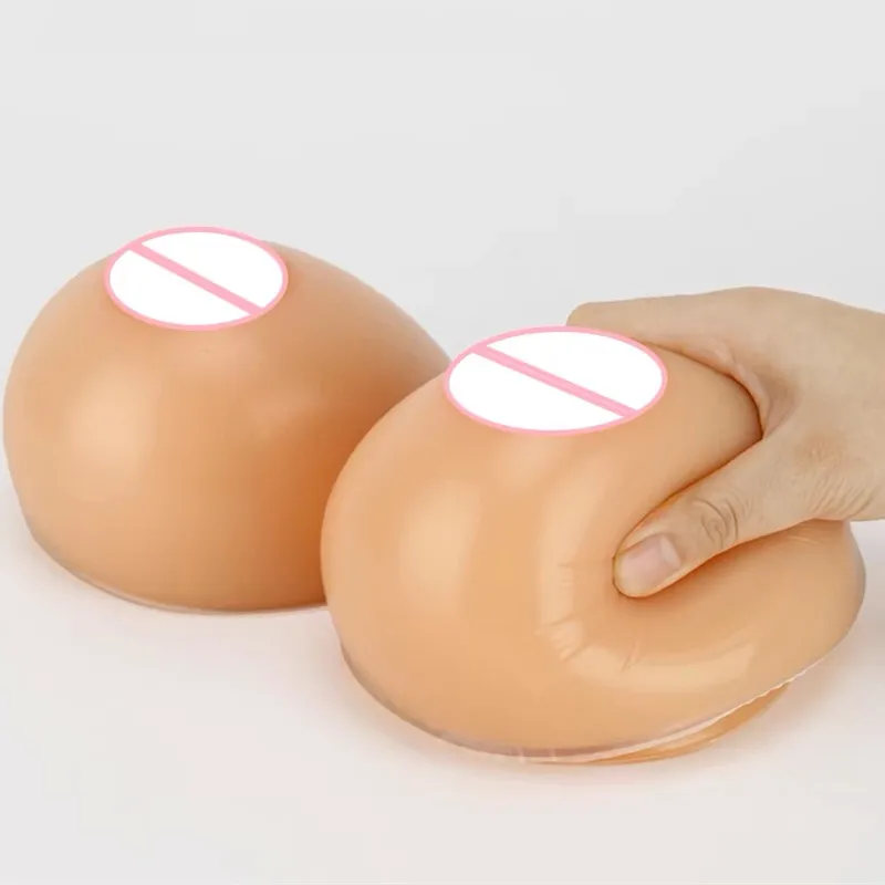 Silicone Adhesive Realistic False Breast Forms Meme Crossdresser Shemale Fake Boobs Tits For Drag Queen