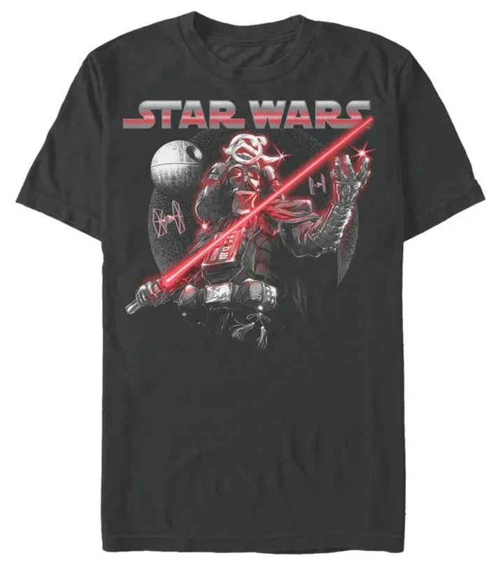 

Мужская и женская футболка с короткими рукавами «Звездные войны» 2025 года, повседневный логотип «Звездные войны» в стиле ретро в стиле ретро с принтом «Звездные войны», ежедневный подарок фанату