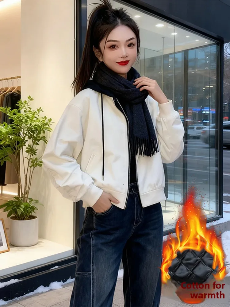 Chaud Fce doublé Thiened décontracté Sle femmes ort Jaet haut hiver nouveauté faux deux pièces conception à capuche fermeture à glissière