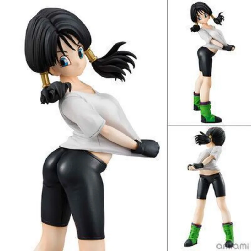 Anime Dragon Ball Super Saiyan Gohan Wife Videl Standing Posture Statue PVC Action Figure Collectible Model Toy Opp Bag