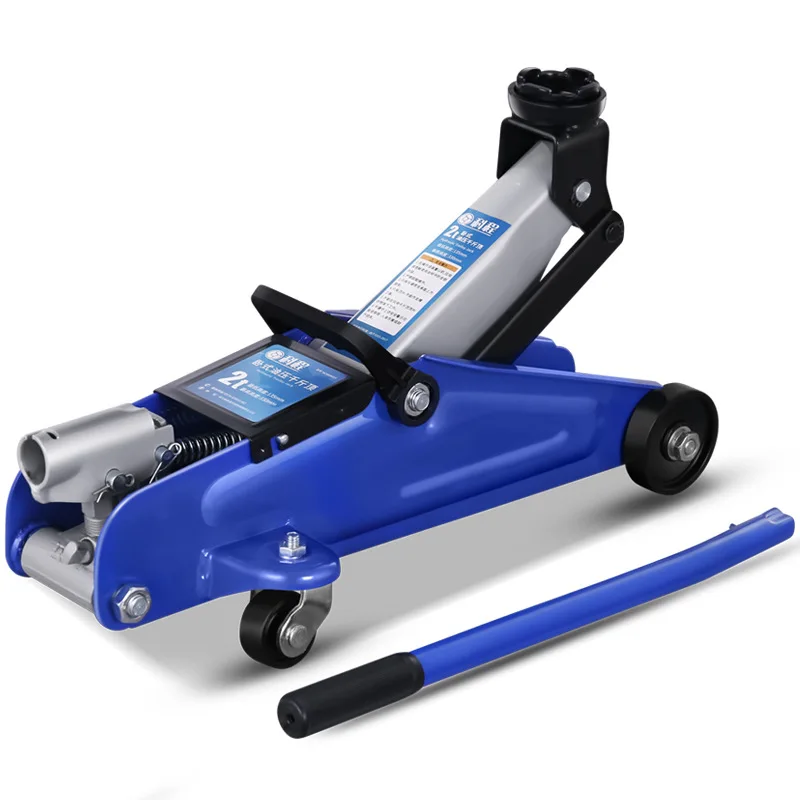 Double pump construction 2 tons car horizontal hydraulic jack is suitable for SUV cars