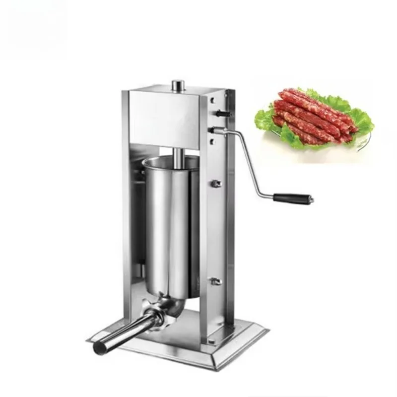 The food store uses a 15L manual sausage maker