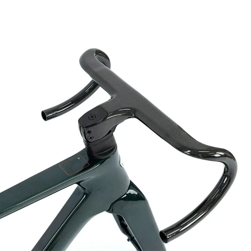 

Road Frame with Frork and Handlebar 3K Carbon Grain Barrel Axle Disc Brake Full Internal Routing Bicycle Accessories