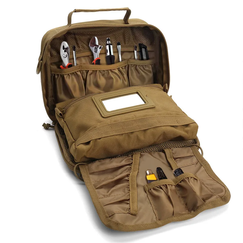 New Multifunctional Tool Bag Molle System Small Nylon Storage Tools Bag Portable Electrician Hardware Bag with Pocket Durable