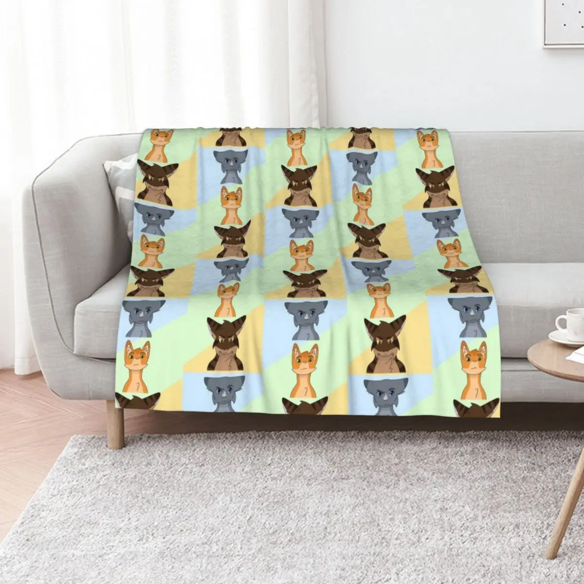 

ThunderClan Leaders Throw Blanket blankets ands Sofa Warm Camping Blankets