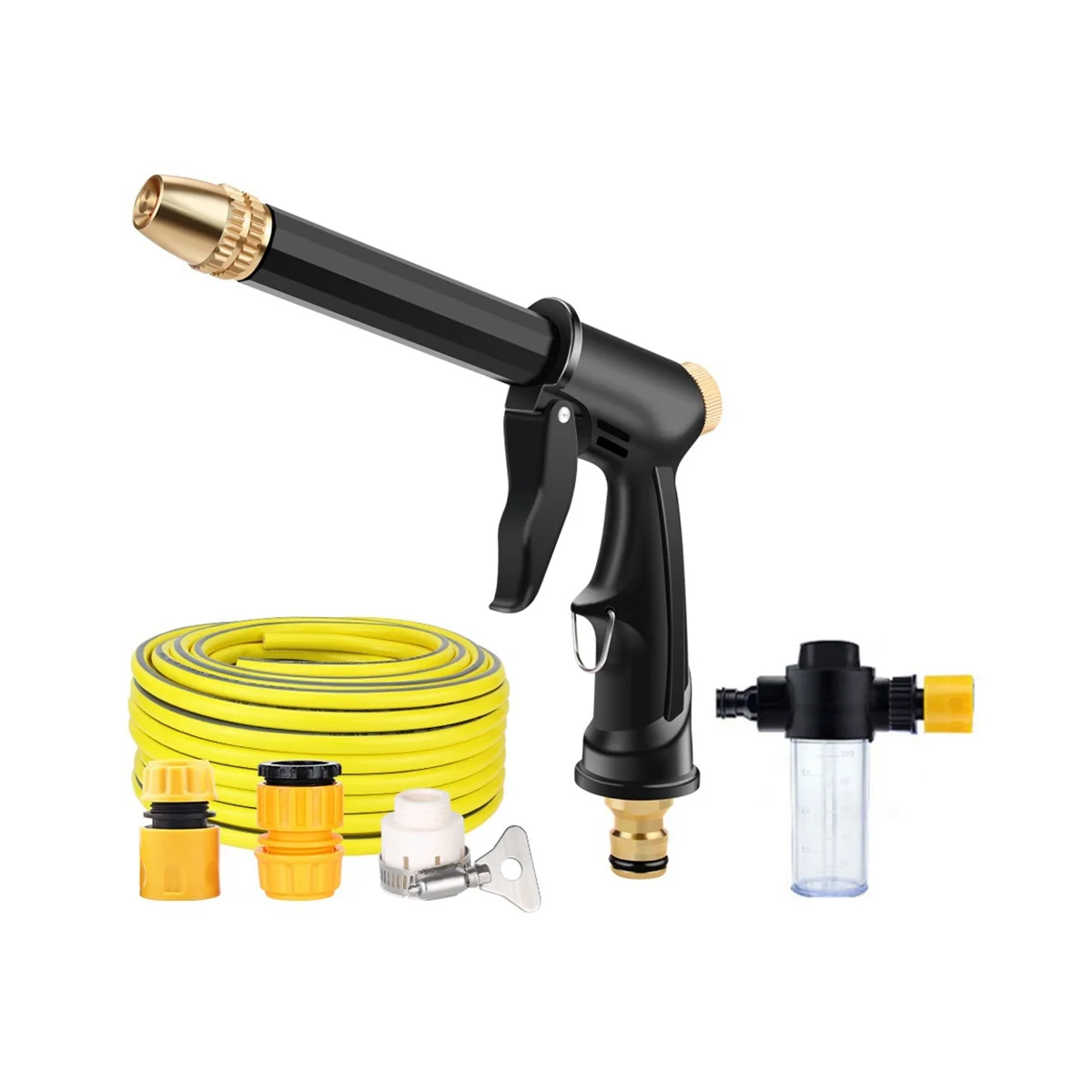 High Pressure Washer Tool Garden Watering Tool Hose Nozzle Spray Sprayer Jet Foam Pot Car Cleaning Tool