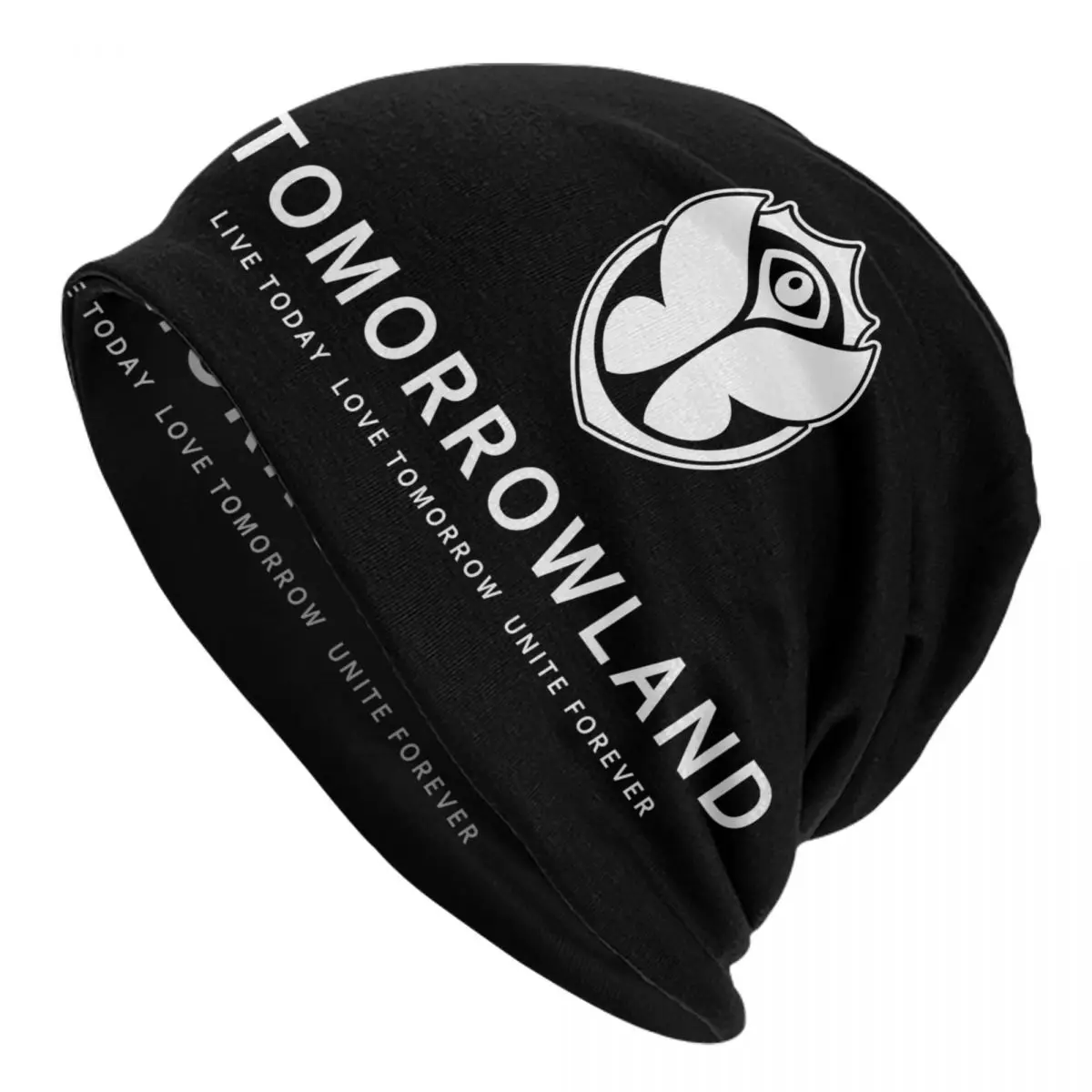 Custom Belgian Electronic Dance Music Tomorrowland Skullies Beanies Caps Unisex Hip Hop Winter Warm Knit Hat Adult Bonnet Hats