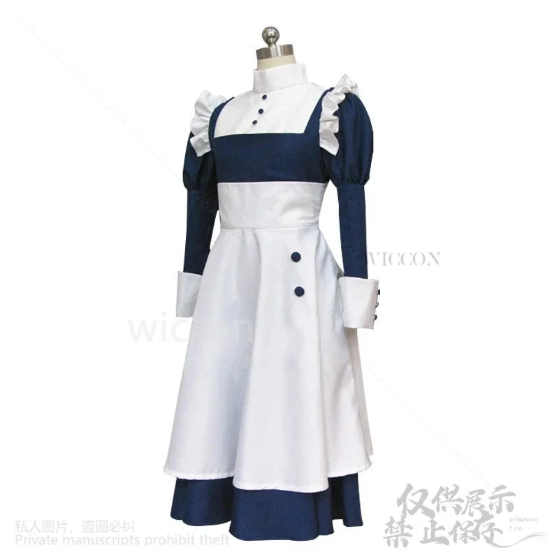 Black Butlel Anime Cosplay MEY-RIN Costume Maylene Cos Maid Dress Lolita Uniform Wigs Glasses Halloween Customized Woman Girls
