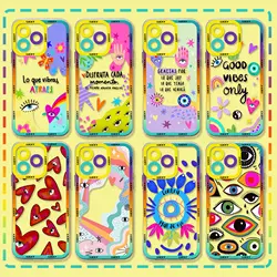Funny Lucky Blue Evil Eye Phone Case For Xiaomi Redmi Note 13 12 12C 11 10 10C 13C 10s 9 9s 9A 9T 9C 8 7 Pro Max 4G 5G Cover