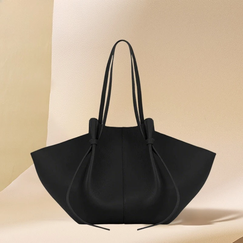 

Large capacity underarm bag, solid color, simple and versatile, shoulder bag, retro style, women's tote bag