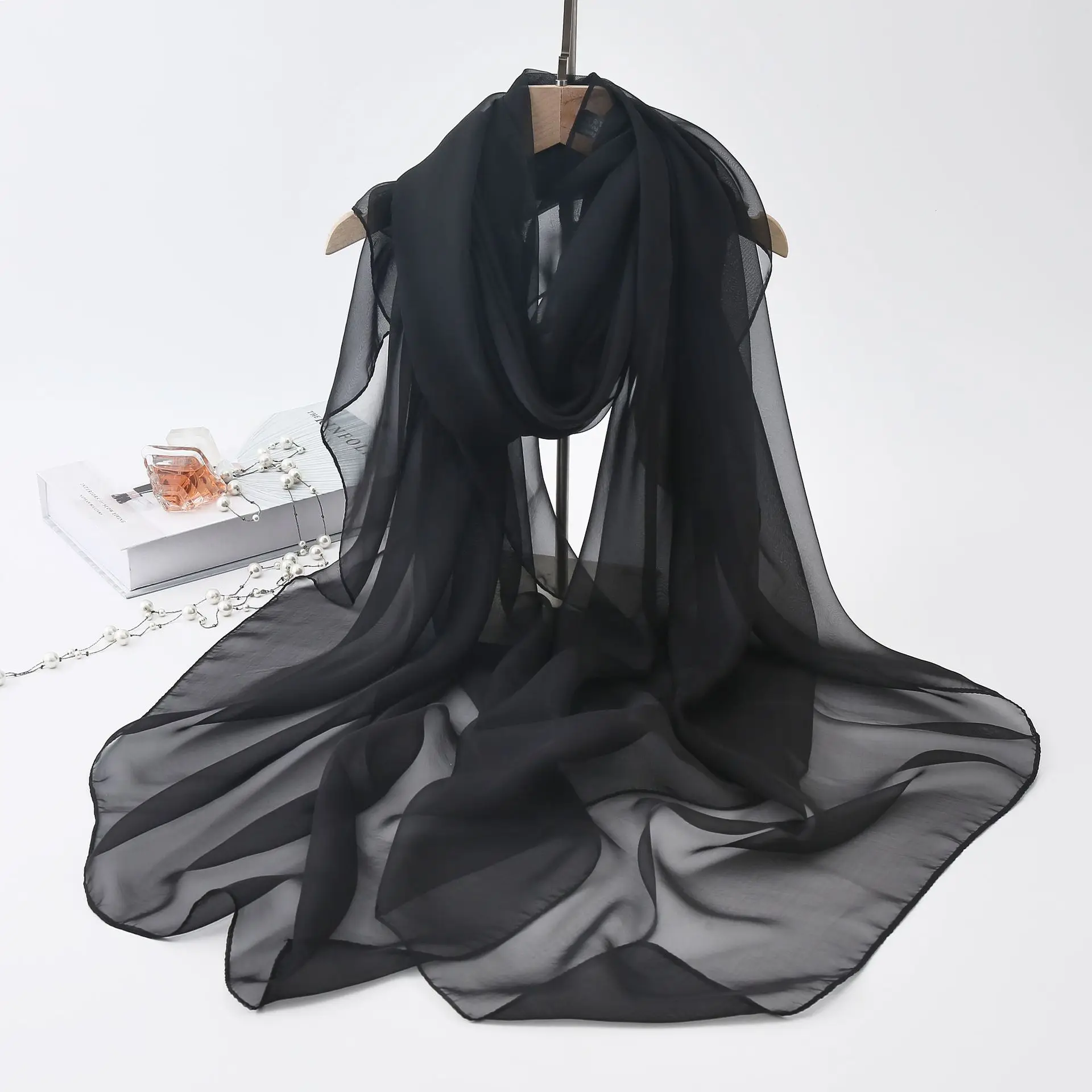 Korean Chiffon Travel Holiday Beach Towel Sunscreen Shawl Women Cardigan Female Summer Thin Long Air Conditioning Ice Silk Cape