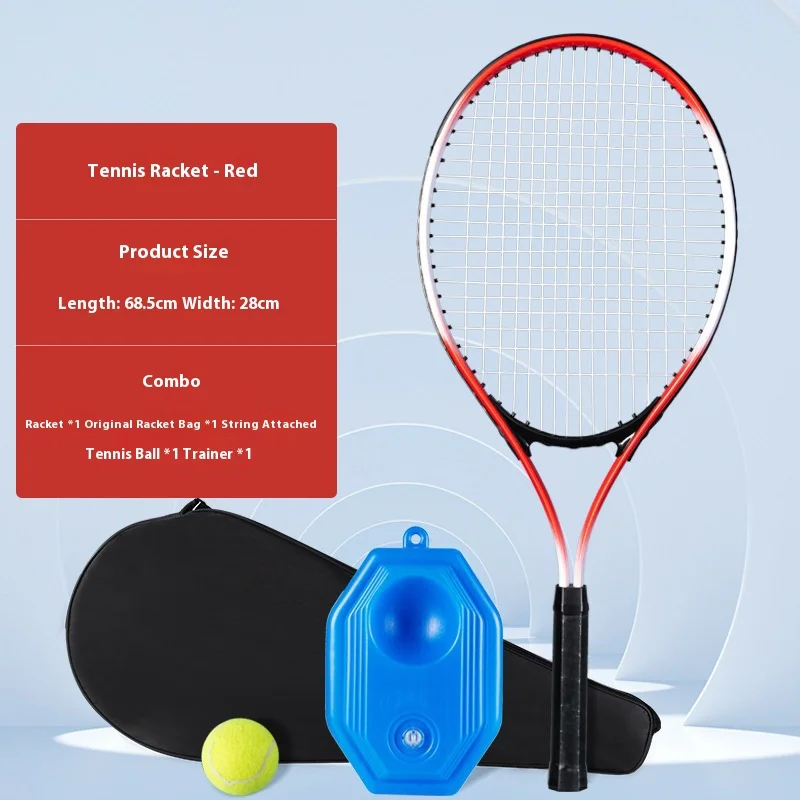 مضرب تنس للتدريب الاحترافي، مضرب تنس صغير مقاوم للصدمات، مجموعة مضارب تنس عالمية للرجال والنساء #2