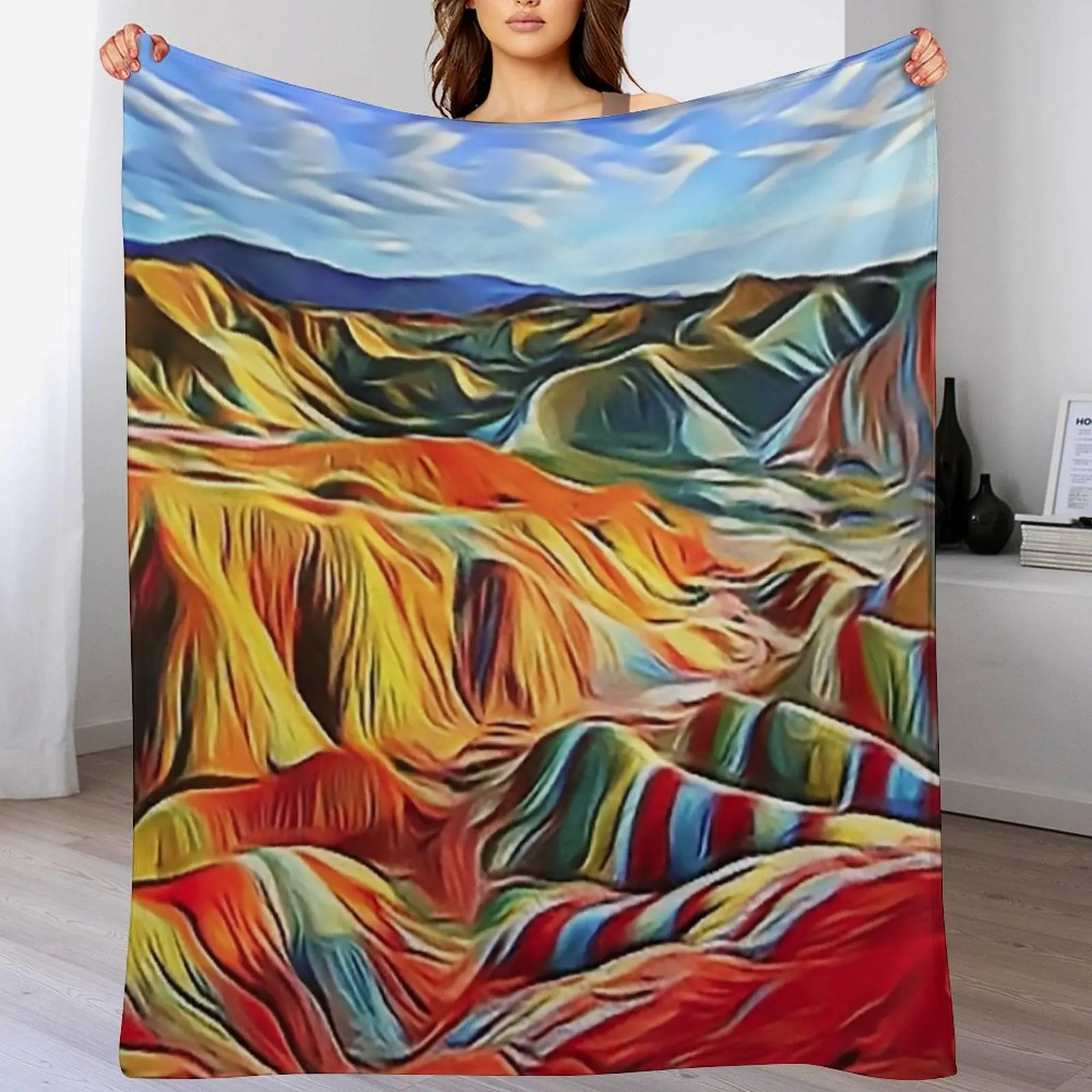 

Peru - The Mountain of Seven Colors Throw Blanket Hairys halloween Blankets