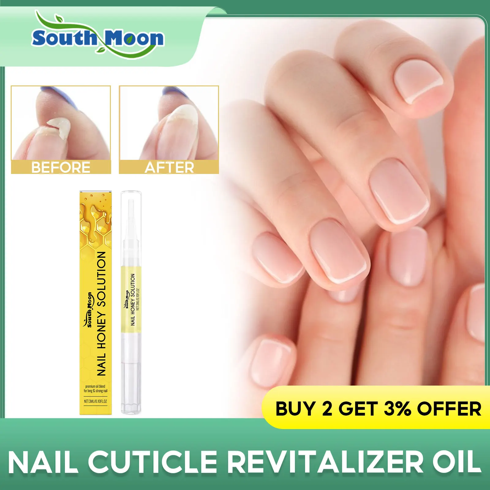 

Nail Treatment Cuticle Revitalizer Oil Repair Weak Nail Strengthener Prevent Barbs Anti Drying Cracking Nail Nutrition Solution