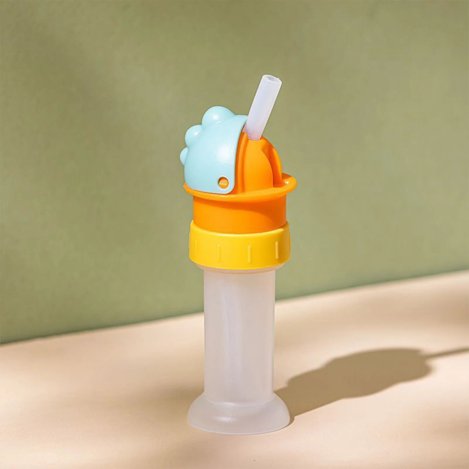Kids Drink Cap With Straw Universal Detachable 2 Sizes Calibers 2.8cm/3.5cm Student School Water Bottle Straw Lid Adapter