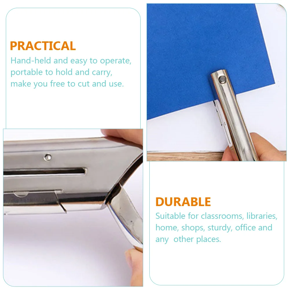 

Hole Puncher Paper Earring Tool for Cards Single Hole Punch Portable Zinc Alloy Sturdy Durable Suitable Classrooms Libraries