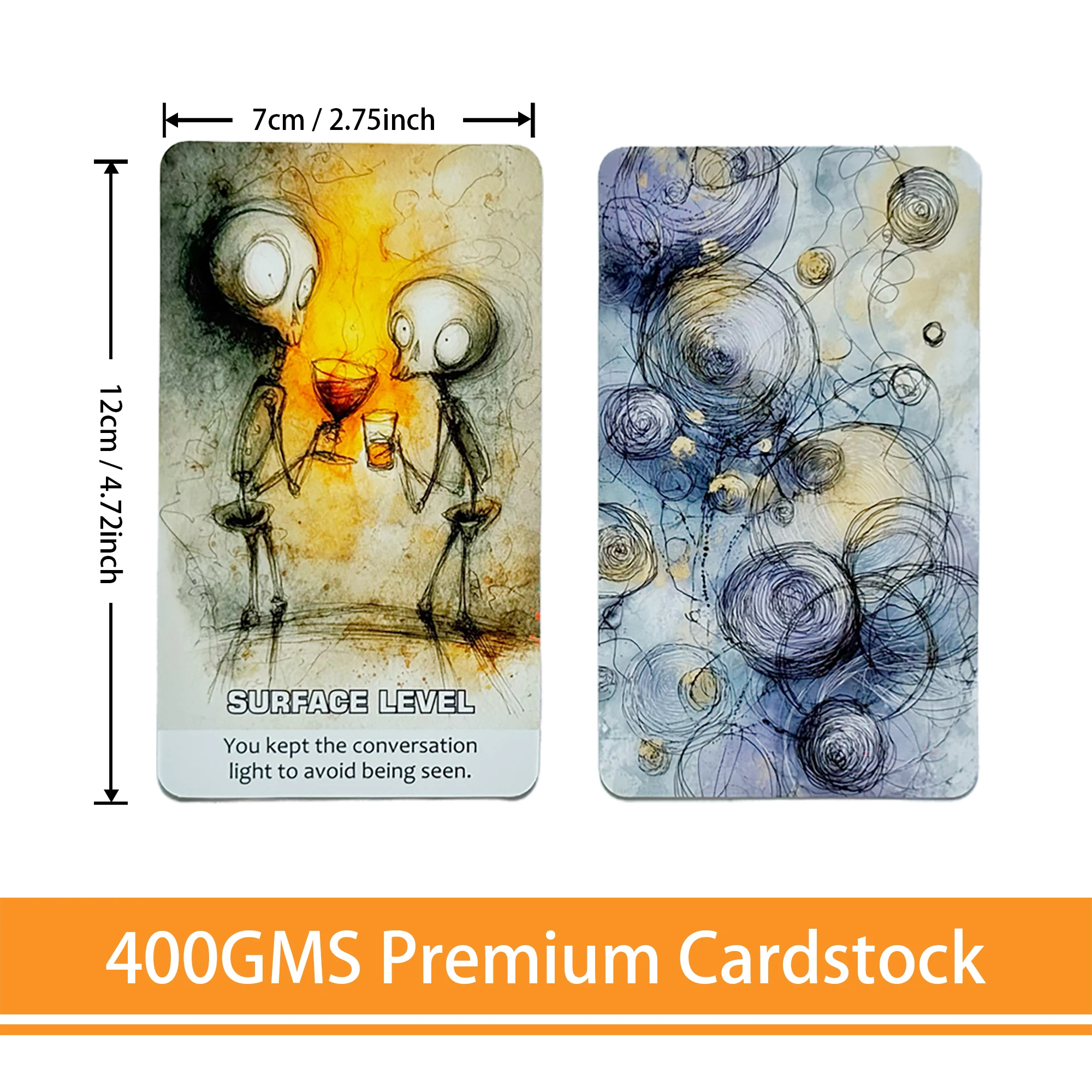 The Pattern Break Oracle Cards, 54 Durable Cards, Self-Reflection & Guidance, Tarot Cards for Beginners, Card Games, 12*7cm