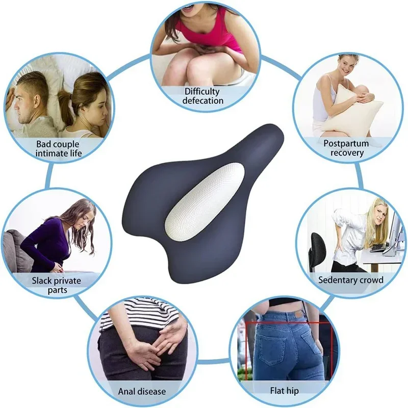 

Unisex Pelvic Floor Muscle Tightening Exercise Prostate Pelvic Massager Retract Pelvic Muscle Training Airbag by Vibration Heat