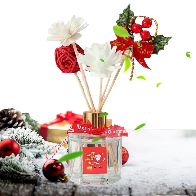 Reed Diffuser Christmas Scent 50ml Christmas Fragrance Oil Long Lasting Holiday Reed Diffuser Natural Holiday Reed Diffuser