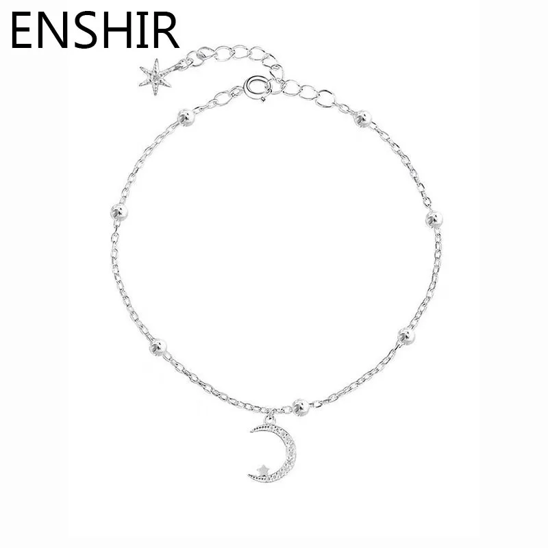 ENSHIR Zircon Moon Star Bracelets For Women Trendy Exquesite Hand Jewelry Accessories Dainty Gift