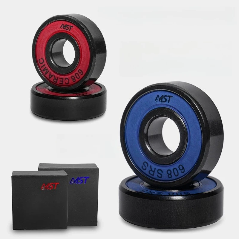 

Black pottery roller skates bearing straight wheel roller skating speed skating flat brake 608S universal Miko SEBA