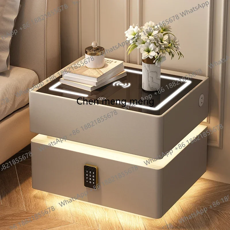 

Nordic Bedroom Nightstands Bedside Modern Cheap Charging Smart Drawers Nightstands Storage Luxury Mesitas De Noche Furniture