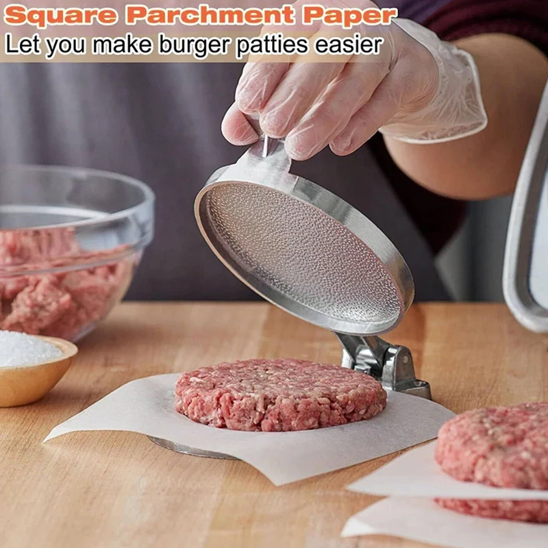 BBQ Oven Patty Hamburger Paper Thick And Non Stick Baking Paper For BBQ Oven Cookies Multifunctional Kitchen Baking Paper