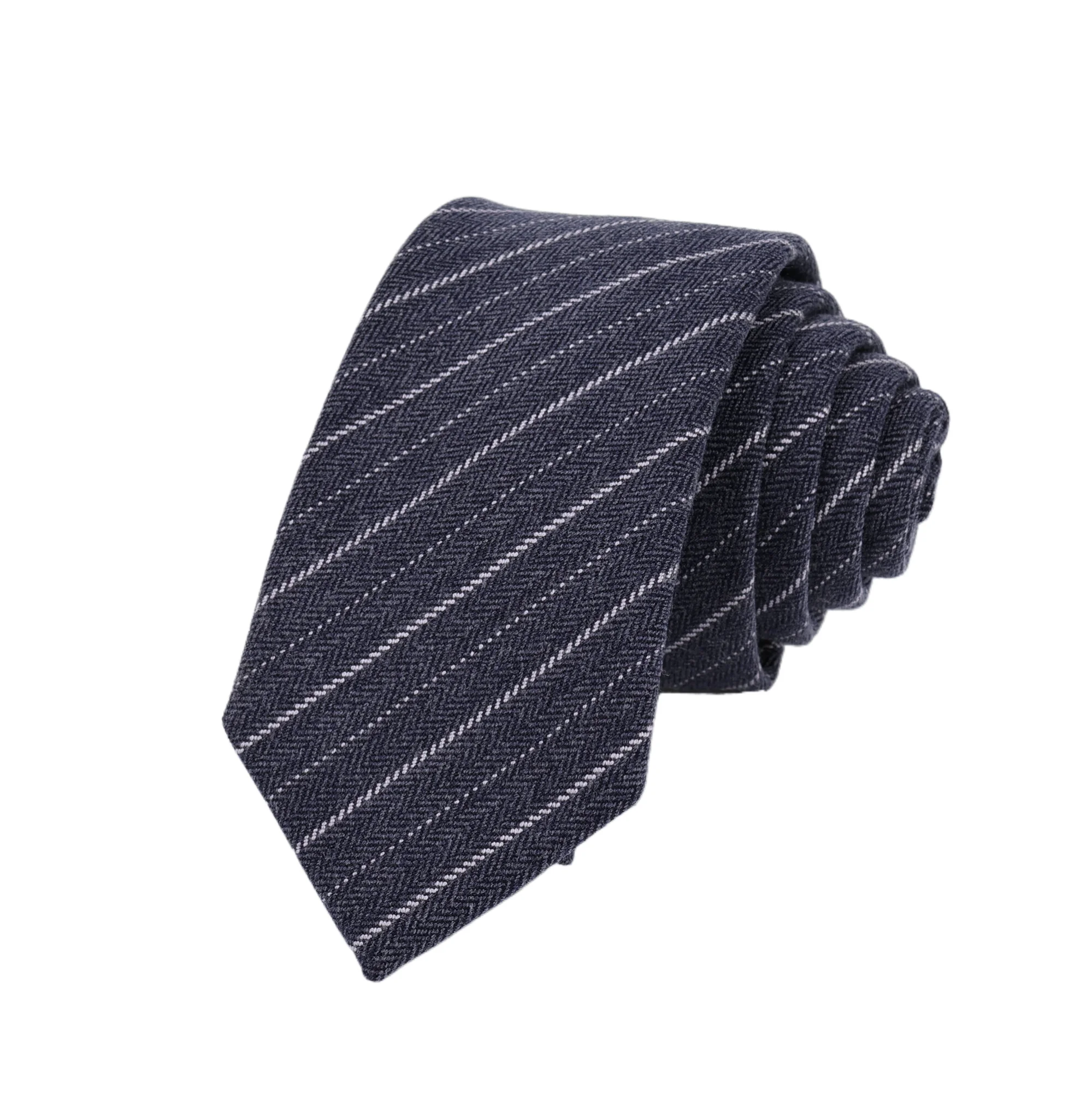 Baumwoll-Krawatten mit Karomuster für Herren und Damen, lässige weinrote gestreifte Krawatte für Hochzeiten, Partys, Jungen und Mädchen, schmale 6 cm Krawatte, Gravatas – Detail 15