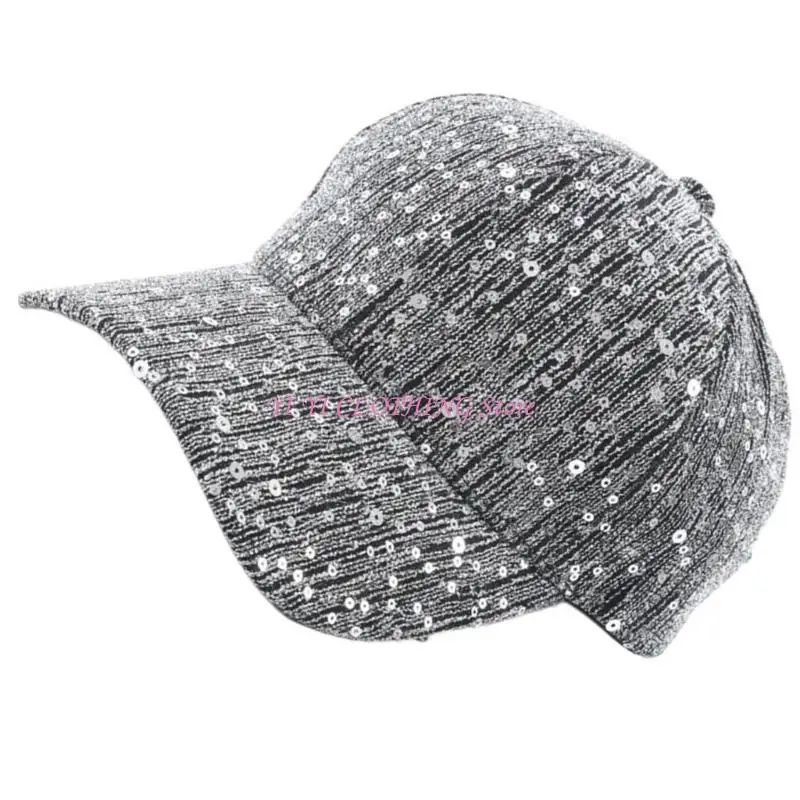 N5KF Farngling Rhinestones Hat Baseball Hat Women Sun Hat Hat Frasnable Outdoor Hat