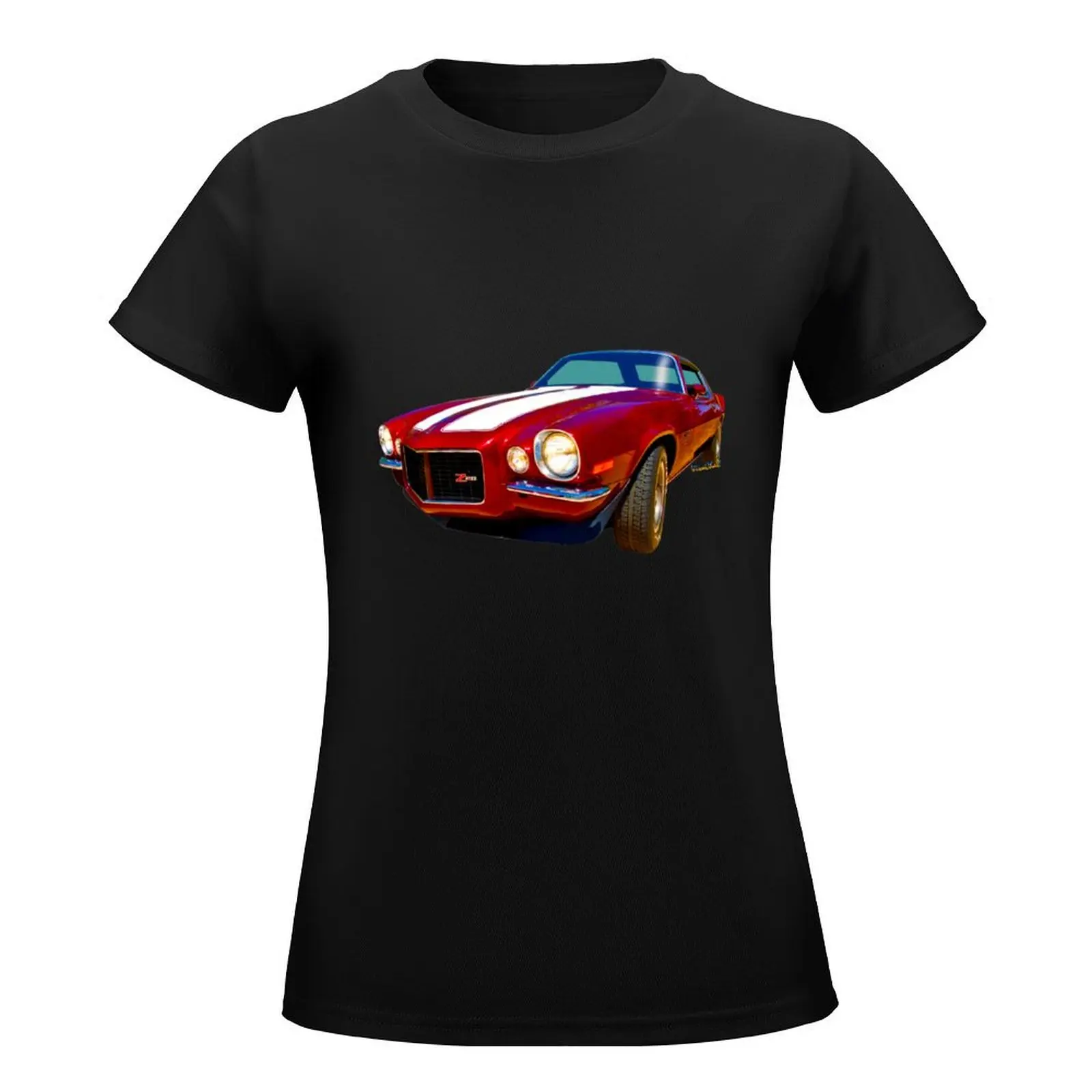 1971 Z28 Camaro Watercolour T-Shirt summer clothes kawaii clothes Female clothing Woman clothing