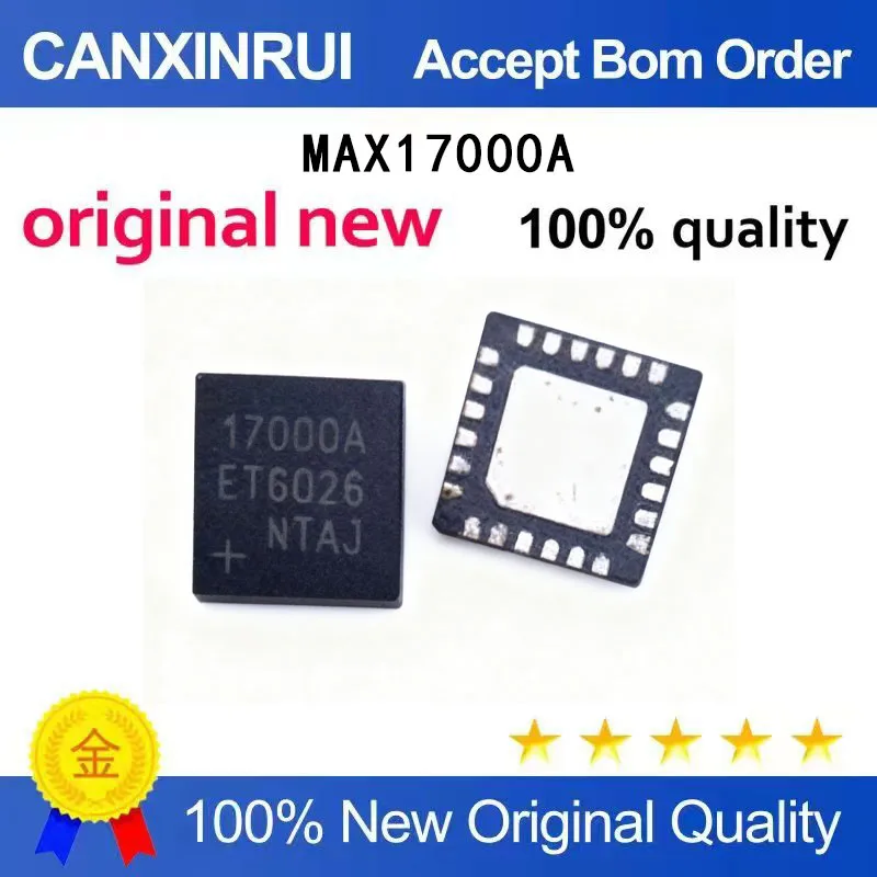 

(5-100 Pieces) New MAX17000A MAX17000AETG+17000A ETG QFN in stock