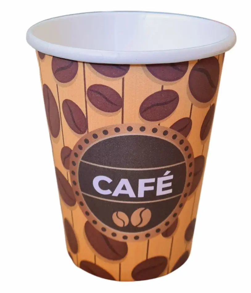 10 Cups Disposable Paper 240ml Party Juice Coffee Beans