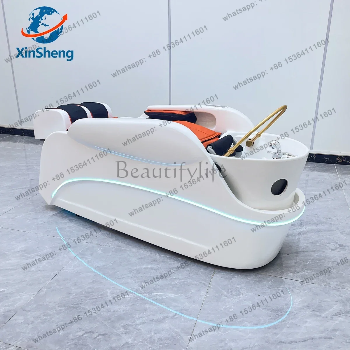 Hair Washing & Massage Bed with Head SPA Fumigation Machine Hair Salon Barber Shop Commercial Electric Furniture 5