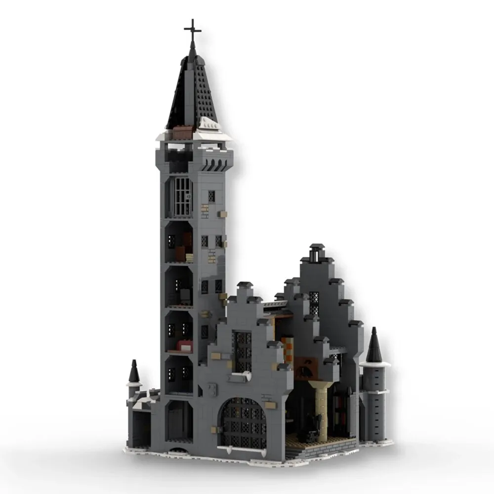 

MOC-109103 Замок с великим холом, детали модульного здания во дворе 1942 года