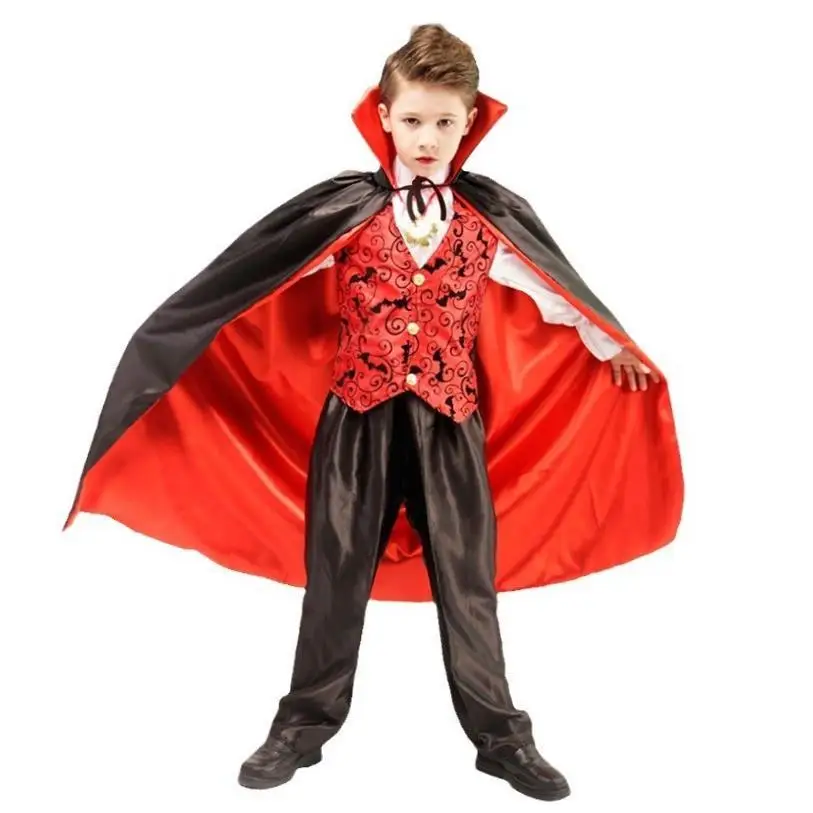 

Детский карнавальный костюм ужасов на Хэллоуин Bloodthirs, дьявол, жена дьявола, детский сценический костюм дьявола, традиционный H...