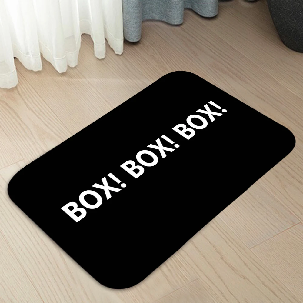 Box Box Box F1 Doormats Home Carpet Entrance Door Mats Modern Decor Carpet Bathroom Floor Mats 183