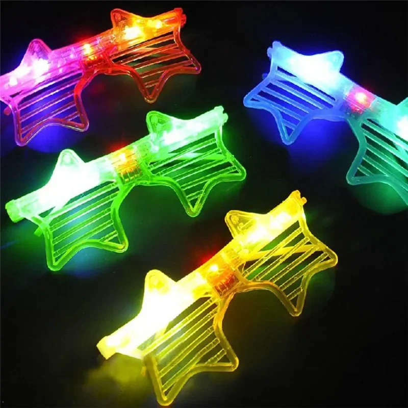 Light-Up Star Window-shades Glasses Eye Mask LED Flashing Blinking Party Carnival Wedding Birthday Cosplay Halloween Christmas