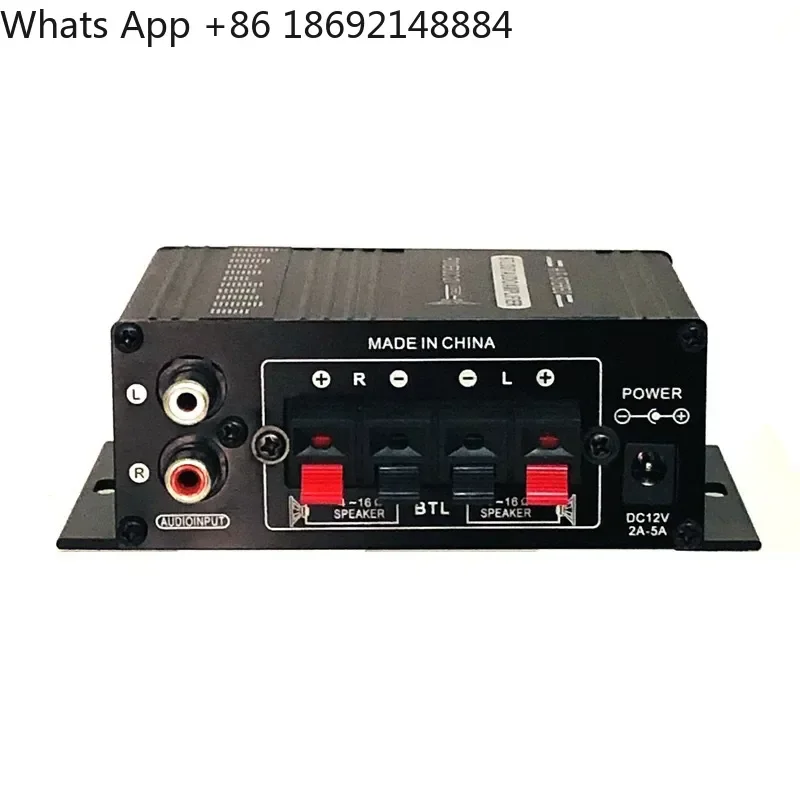 AK-170 Mini Small Pure Power for Home and Computer Audio 2.0 Channel High Fidelity DC12V