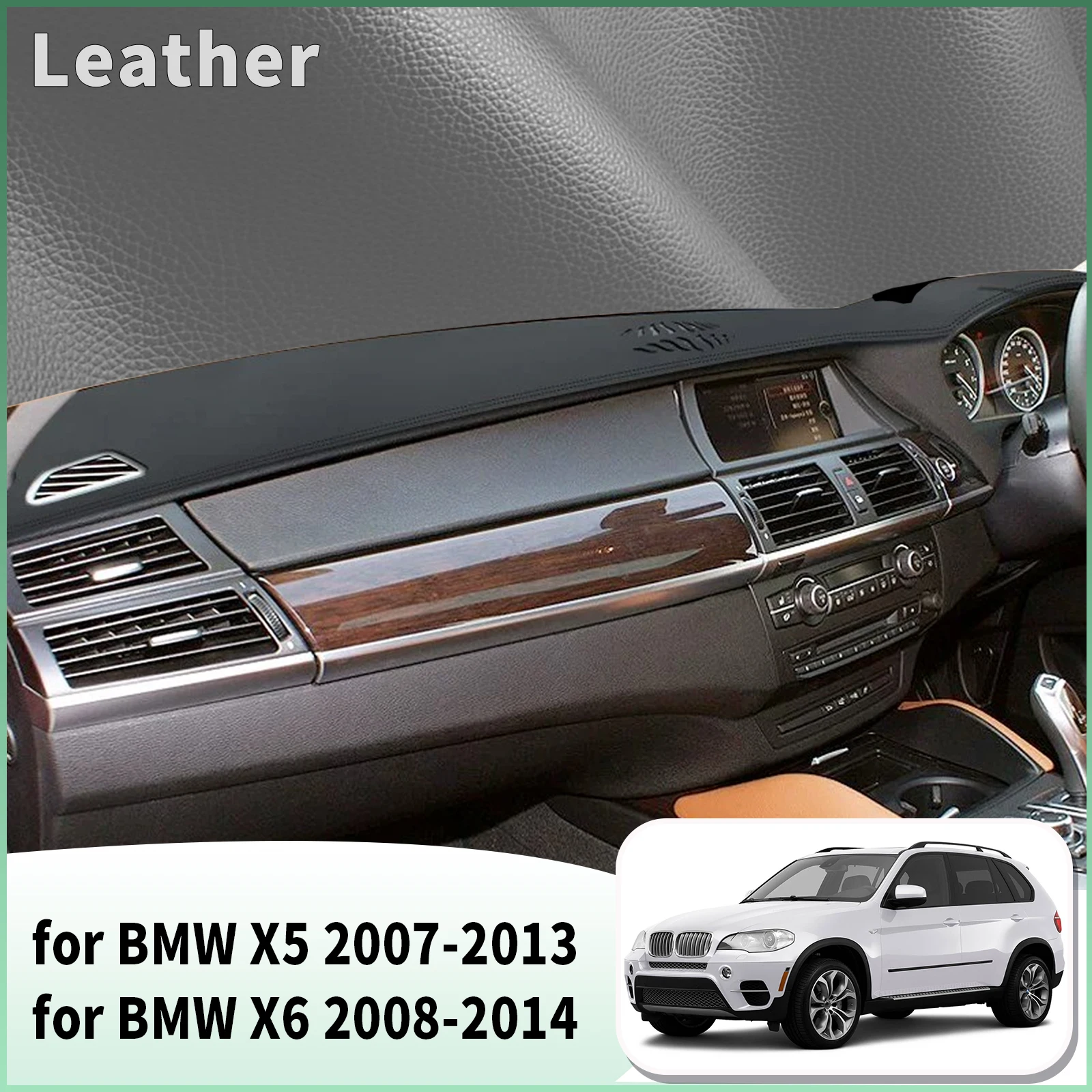 for BMW X6 E71 E72 2007-2014 BMW X5 E70 Dash Mat Dashboard Cover Dashmat Anti-Reflection Heat Insulation Sun Protection