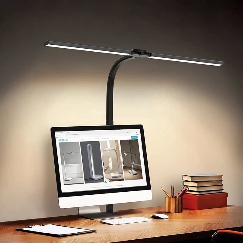 Creativity Study Reading Desk Lamp Bedroom Led Office Foldable Remote Control Desk Lamp With Clamp