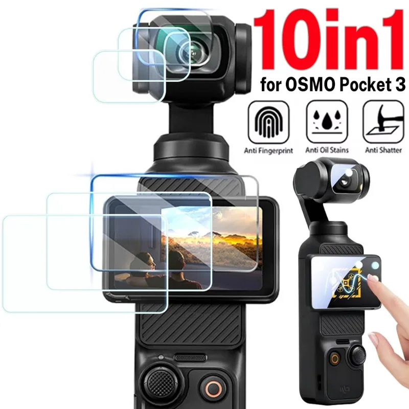 Gimbal Camera Lens Screen Protector for DJI Osmo Pocket 3 HD Clear Anti-Scrach Tempered Glass Films Cover for DJI Osmo Pocket3