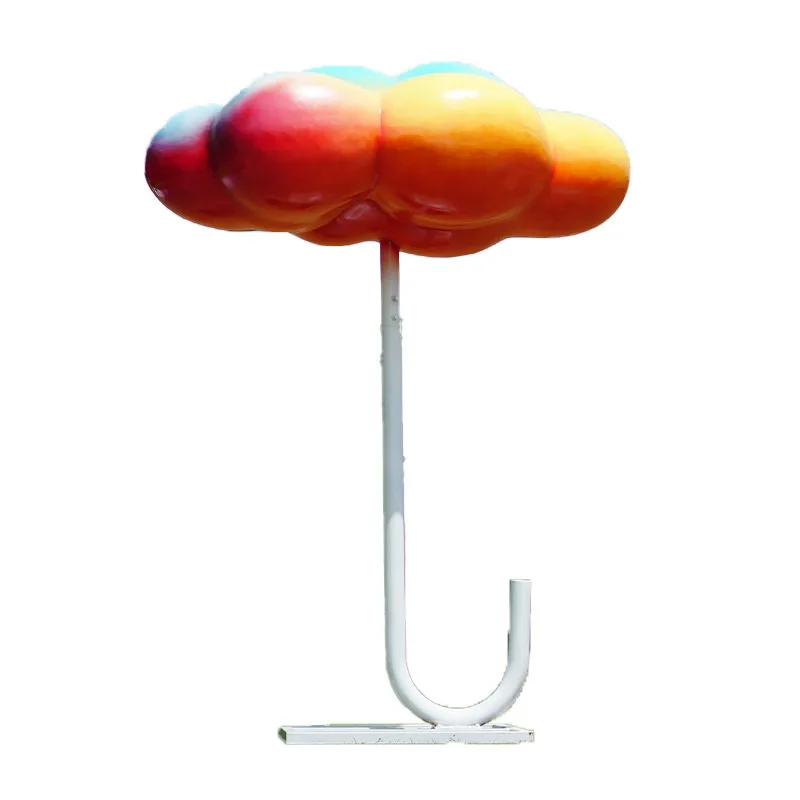 

Outdoor fiberglass cloud swing sculpture Internet celebrity street Park scenic lawn decoration