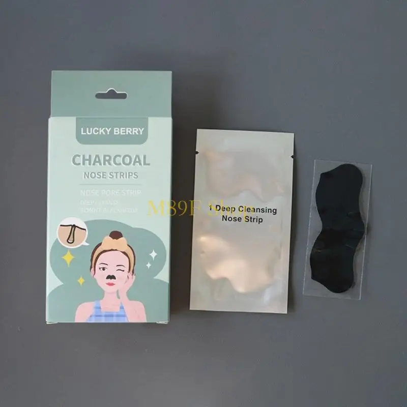 M89F Blackhead Remover, diepe reinigende neusstrips Natuurlijke houtskoolneustrips geschenken