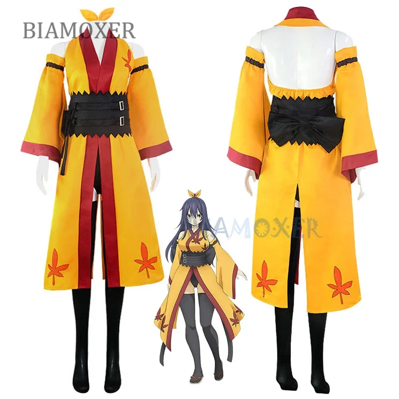 Homura Kougetsu Cosplay Wigs Anime Andens Zero Cosplay Costume Kimono Women's Uniform Halloween Christmas Carnival