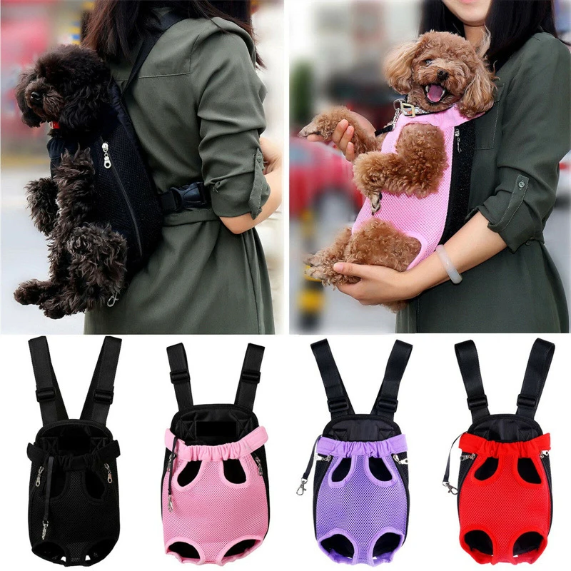 Bolsa transportadora ajustable para gatos, mochila de doble hombro para mascotas, bolsa portátil para viajes al aire libre, Camping, senderismo, mochila transportadora para cachorros de mascotas